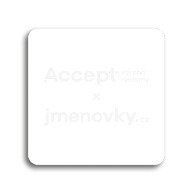 ACCEPT Piktogram prázdný - bílá tabulka