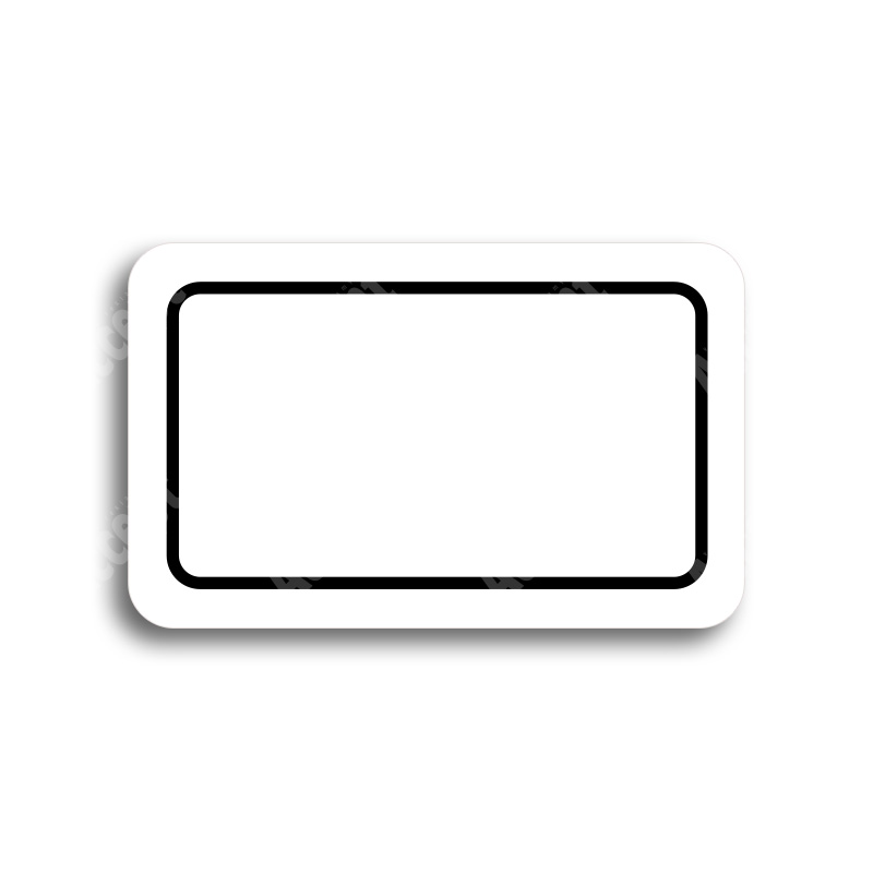 ACCEPT Tabulka SEM - TAM - typ 09 (80 x 50 mm) - bílá tabulka - černý tisk