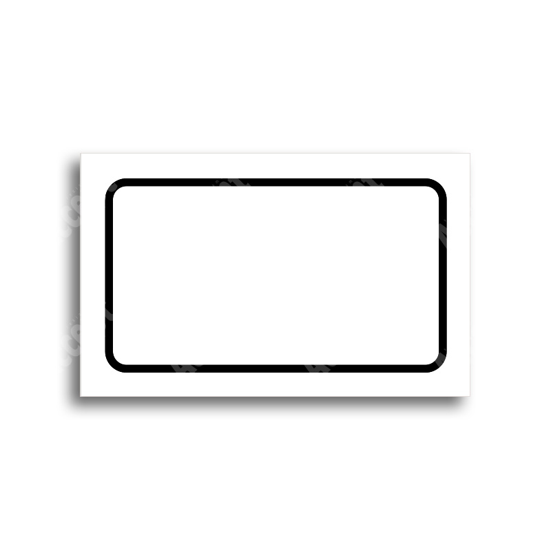 ACCEPT Tabulka SEM - TAM - typ 19 (80 x 50 mm) - bílá tabulka - černý tisk