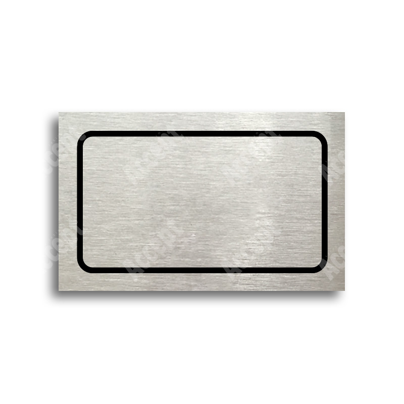 ACCEPT Tabulka SEM - TAM - typ 19 (80 x 50 mm) - stříbrná tabulka - černý tisk
