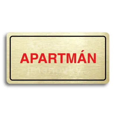 Piktogram "APARTMN" - zlat tabulka - barevn tisk