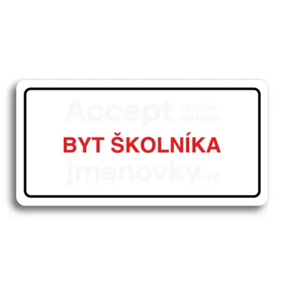 Piktogram "BYT KOLNKA" - bl tabulka - barevn tisk