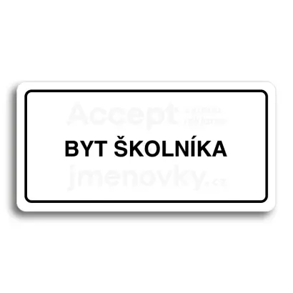 Piktogram "BYT KOLNKA" - bl tabulka - ern tisk