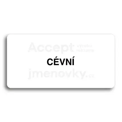 Piktogram "CVN" - bl tabulka - ern tisk bez rmeku