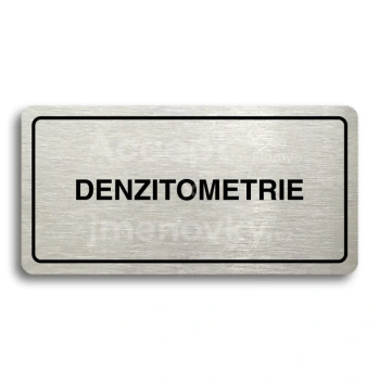 Piktogram "DENZITOMETRIE" - zlat tabulka - ern tisk