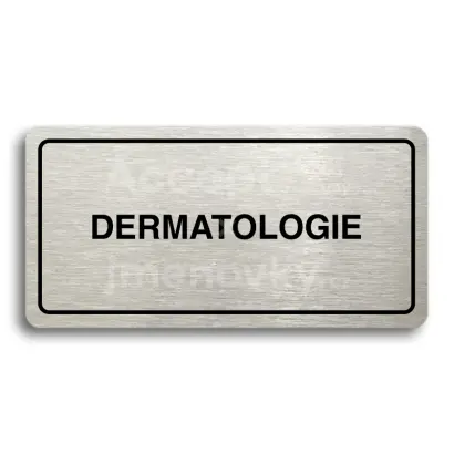 Piktogram "DERMATOLOGIE" - stbrn tabulka - ern tisk