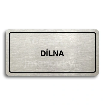 Piktogram "DLNA" - stbrn tabulka - ern tisk