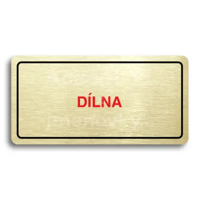 Piktogram "DLNA" - zlat tabulka - barevn tisk