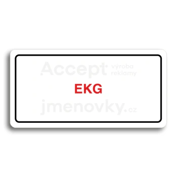 Piktogram "EKG" - bl tabulka - barevn tisk