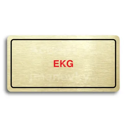 Piktogram "EKG" - zlat tabulka - barevn tisk