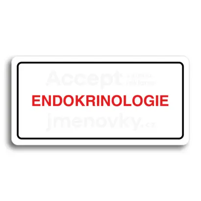 Piktogram "ENDOKRINOLOGIE" - bl tabulka - barevn tisk