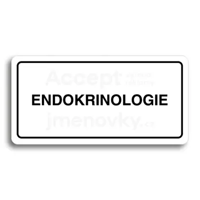 Piktogram "ENDOKRINOLOGIE" - bl tabulka - ern tisk