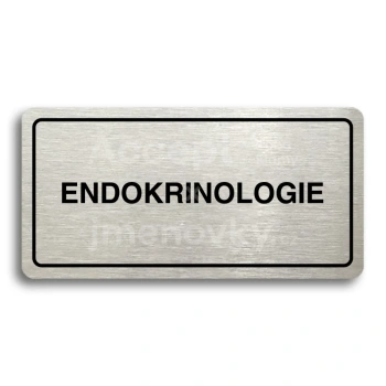 Piktogram "ENDOKRINOLOGIE" - zlat tabulka - ern tisk