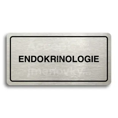 Piktogram "ENDOKRINOLOGIE" - zlat tabulka - ern tisk