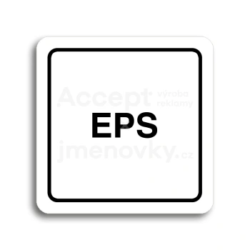 Piktogram "EPS" - bl tabulka - ern tisk