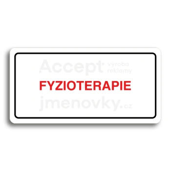 Piktogram "FYZIOTERAPIE" - bl tabulka - barevn tisk