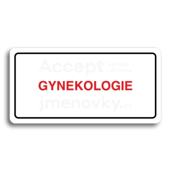 Piktogram "GYNEKOLOGIE" - bl tabulka - barevn tisk