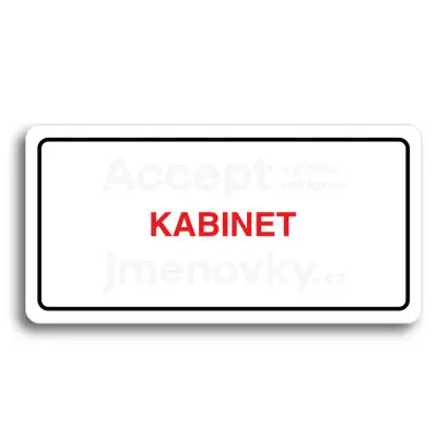 Piktogram "KABINET" - bl tabulka - barevn tisk