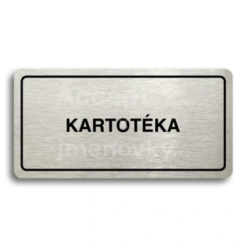 Piktogram "KARTOTKA" - zlat tabulka - ern tisk