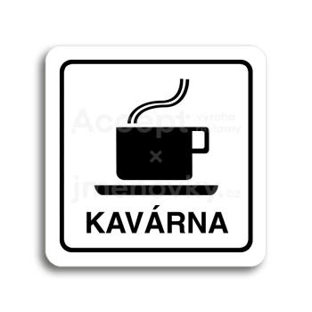 Piktogram "kavrna" - bl tabulka - ern tisk