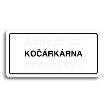 Piktogram "KORKRNA" - bl tabulka - ern tisk