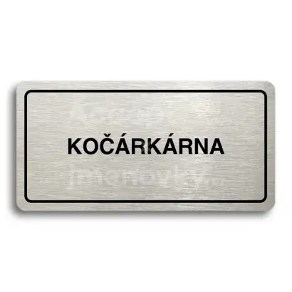 Piktogram "KORKRNA" - stbrn tabulka - ern tisk