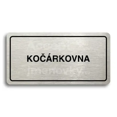 Piktogram "KORKOVNA" - stbrn tabulka - ern tisk