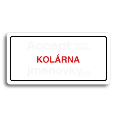 Piktogram "KOLRNA" - bl tabulka - barevn tisk