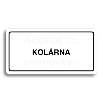 Piktogram "KOLRNA" - bl tabulka - ern tisk