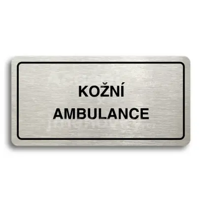 Piktogram "KON AMBULANCE" - zlat tabulka - ern tisk