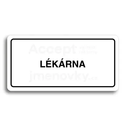 Piktogram "LKRNA" - bl tabulka - ern tisk