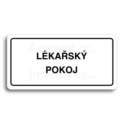 Piktogram "LKASK POKOJ" - bl tabulka - ern tisk