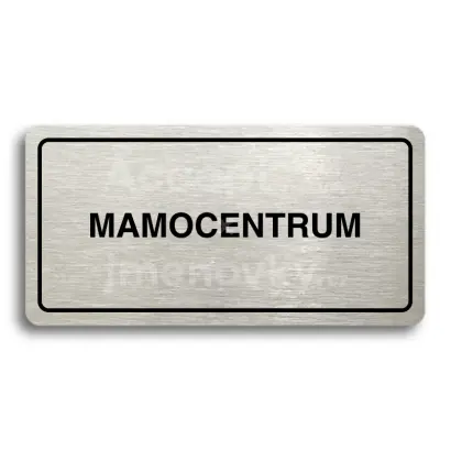 Piktogram "MAMOCENTRUM" - zlat tabulka - ern tisk