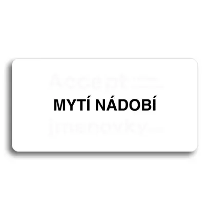 Piktogram "MYT NDOB" - bl tabulka - ern tisk bez rmeku