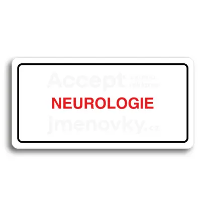 Piktogram "NEUROLOGIE" - bl tabulka - barevn tisk