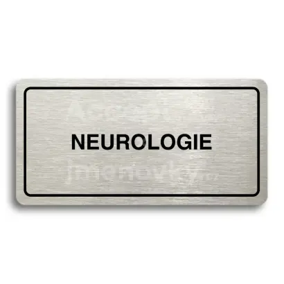 Piktogram "NEUROLOGIE" - stbrn tabulka - ern tisk