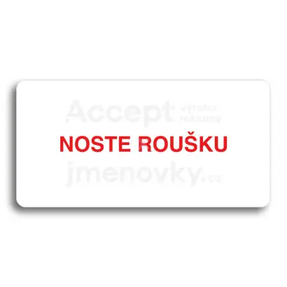 Piktogram "NOSTE ROUKU" - bl tabulka - barevn tisk bez rmeku