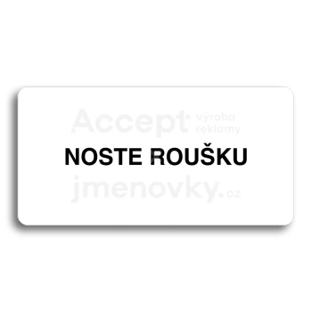 Piktogram "NOSTE ROUKU" - bl tabulka - ern tisk bez rmeku