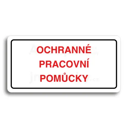 Piktogram "OCHRANN PRACOVN POMCKY" - bl tabulka - barevn tisk