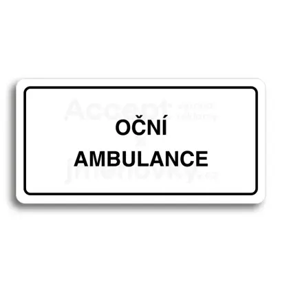 Piktogram "ON AMBULANCE" - bl tabulka - ern tisk