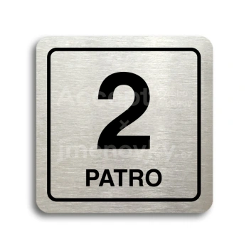 Piktogram "patro II" - stbrn tabulka - ern tisk