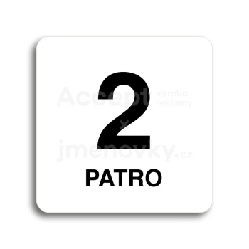 Piktogram "patro II" - bl tabulka - ern tisk bez rmeku