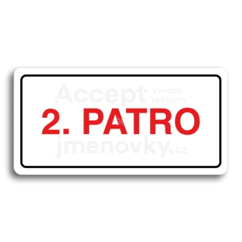 Piktogram "2. PATRO" - bl tabulka - barevn tisk