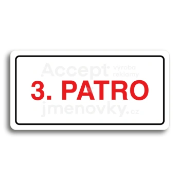 Piktogram "3. PATRO" - bl tabulka - barevn tisk