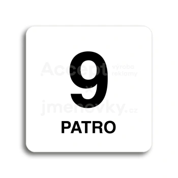 Piktogram "patro IX" - bl tabulka - ern tisk bez rmeku