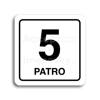 Piktogram "patro V" - bl tabulka - ern tisk