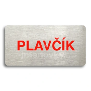 Piktogram "PLAVK" - stbrn tabulka - barevn tisk bez rmeku