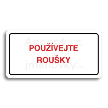 Piktogram "POUVEJTE ROUKY" - bl tabulka - barevn tisk