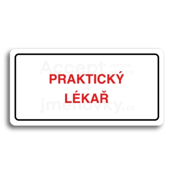 Piktogram "PRAKTICK LKA" - bl tabulka - barevn tisk