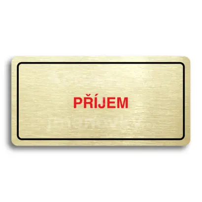 Piktogram "PJEM" - zlat tabulka - barevn tisk